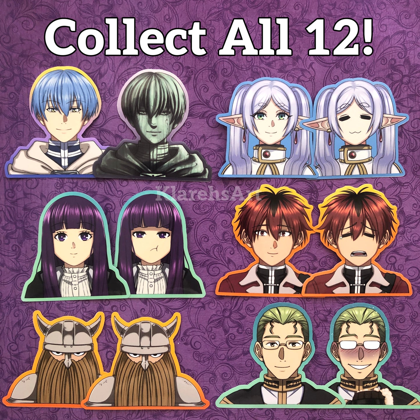 Elven Mage Smile & Stressed - Sticker