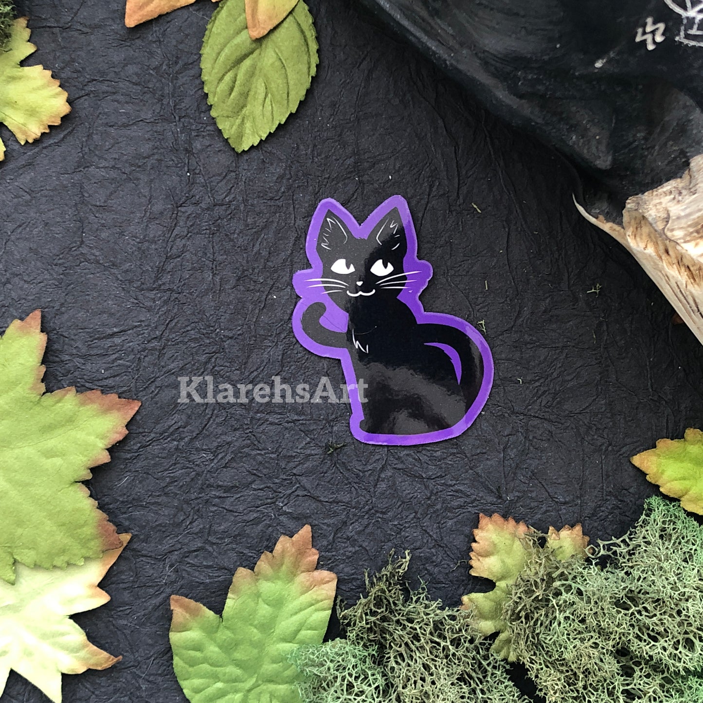 Halloween Black Cat Sticker