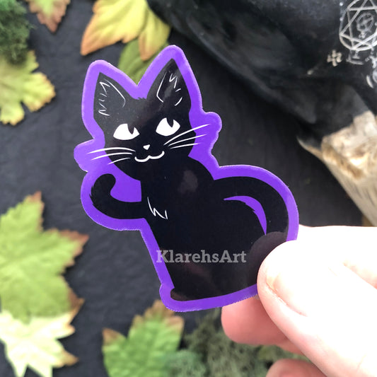 Halloween Black Cat Sticker