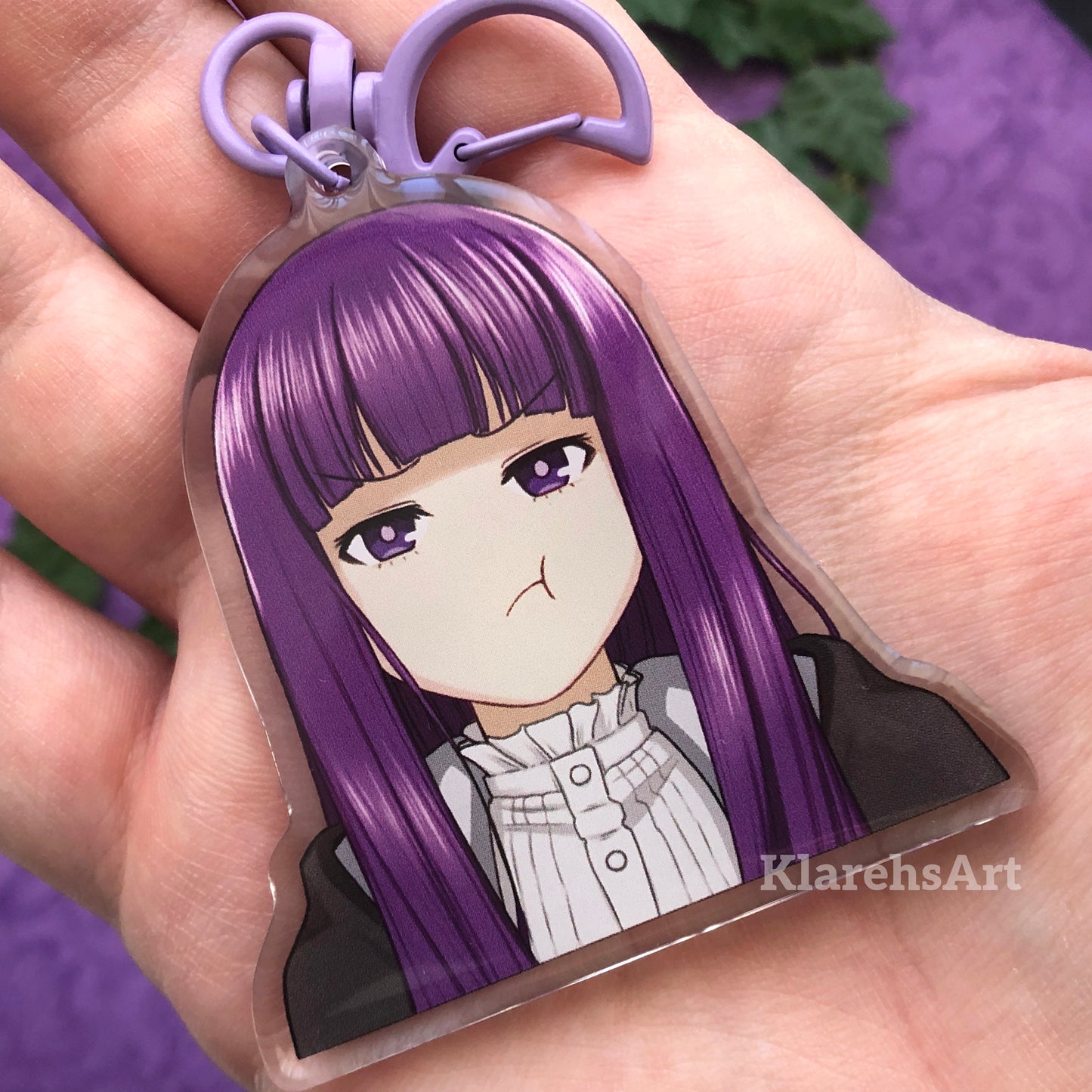 Human Mage Apprentice - Double Sided Double Epoxy Acrylic Keychain Charm