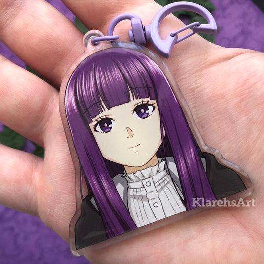 Human Mage Apprentice - Double Sided Double Epoxy Acrylic Keychain Charm