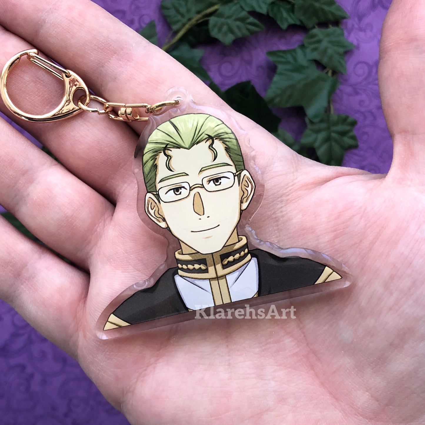 Drunk Priest - Double Sided Double Epoxy Acrylic Keychain Charm