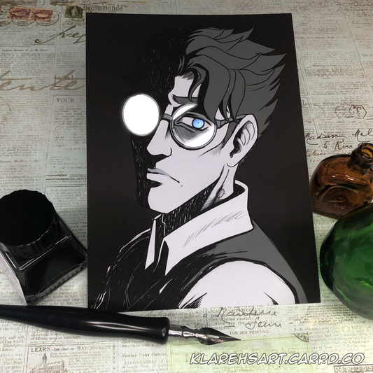 Horace Dalton Bust Print - Original Character from 'Beyond the Stillwall'