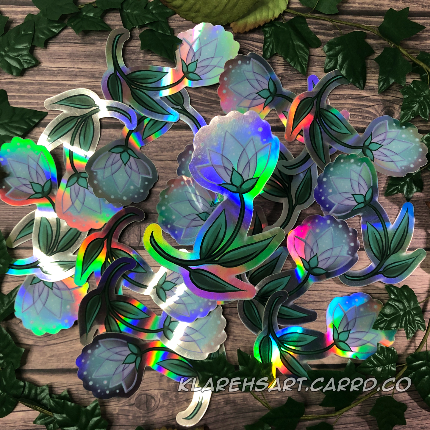 Irisenia Bloom Rainbow Holographic Sticker