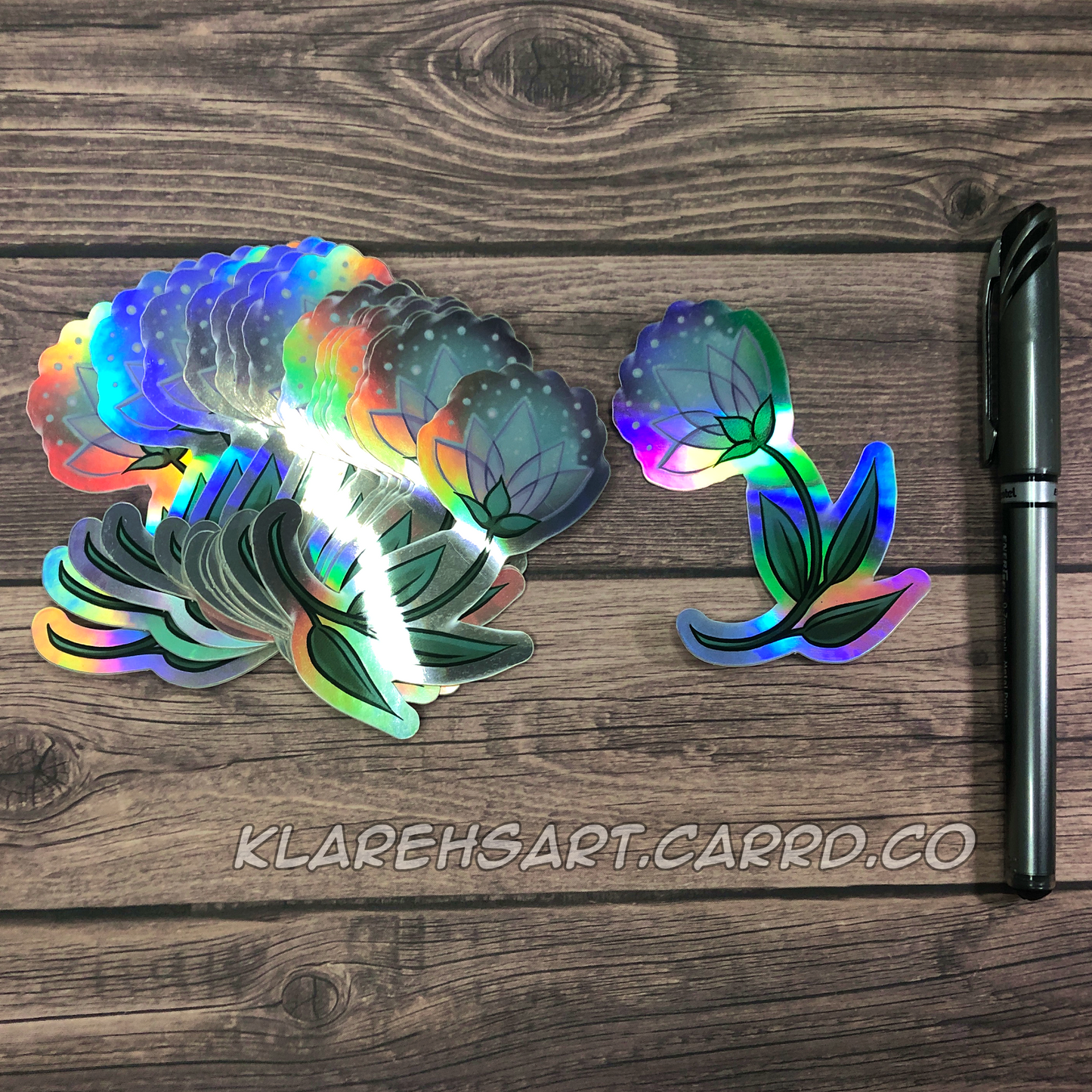 Irisenia Bloom Rainbow Holographic Sticker