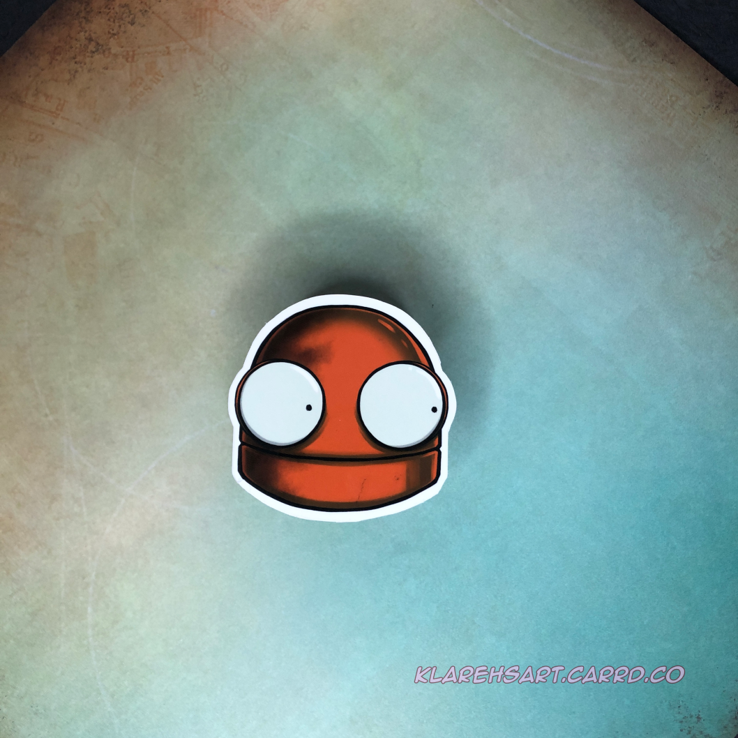 Loot Bot Scared Sticker