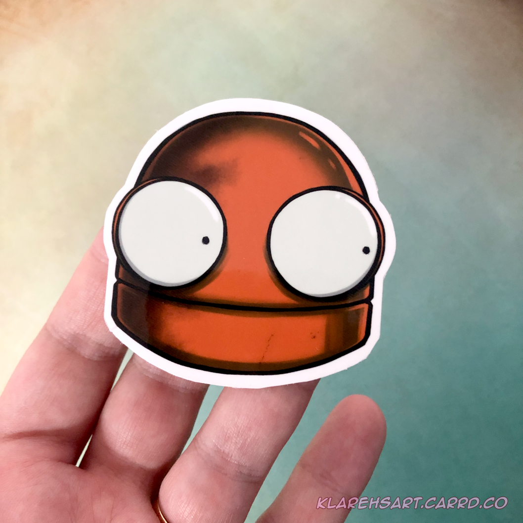 Loot Bot Scared Sticker