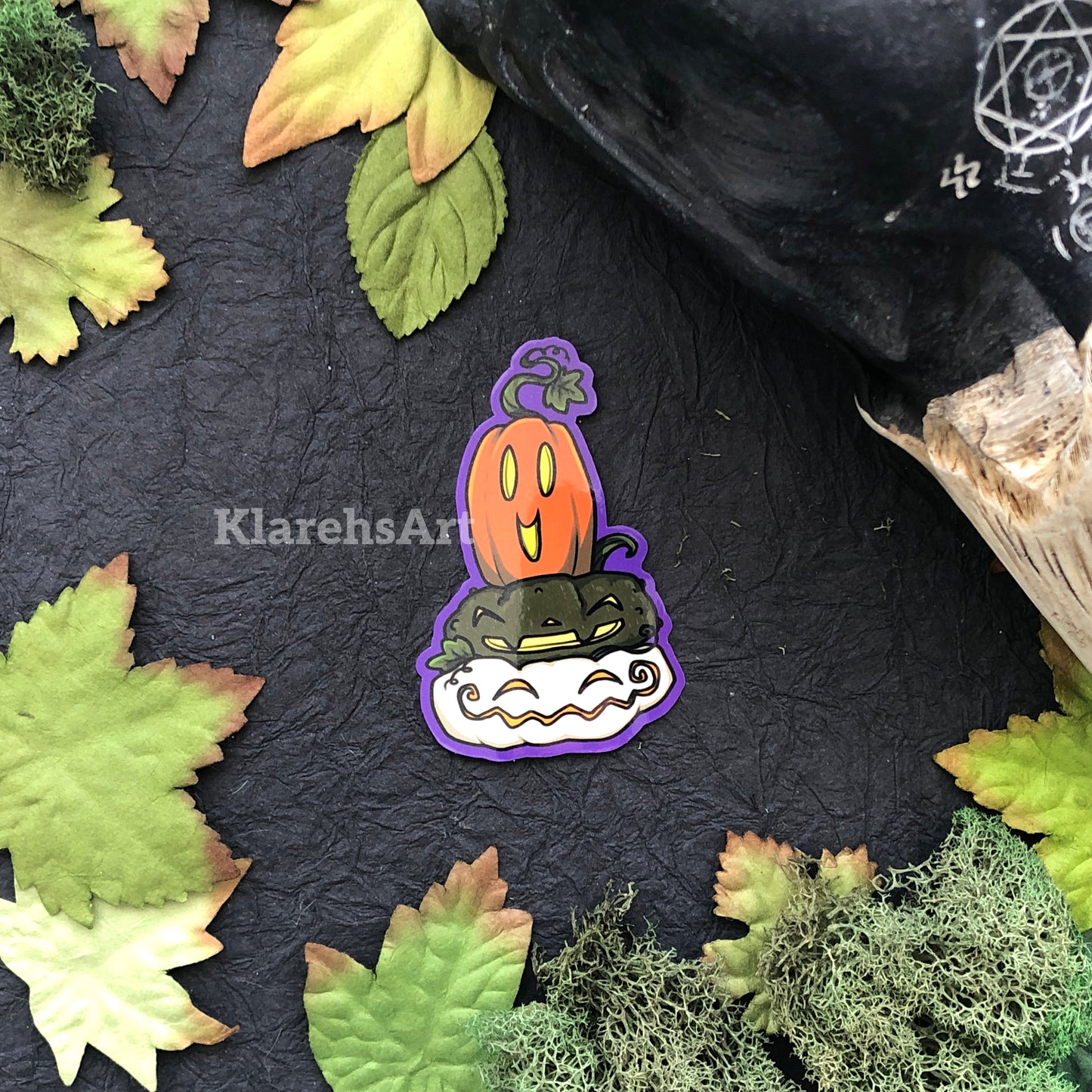 Halloween Pumpkin Stack Sticker